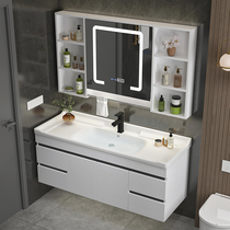 陶爾曼智能浴室柜組合北歐現代簡約洗臉洗手陶瓷盆柜衛生間洗漱臺