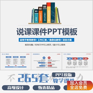 教学课件ppt模板教师说课教案学术比赛工作述职报告ppt模板购买