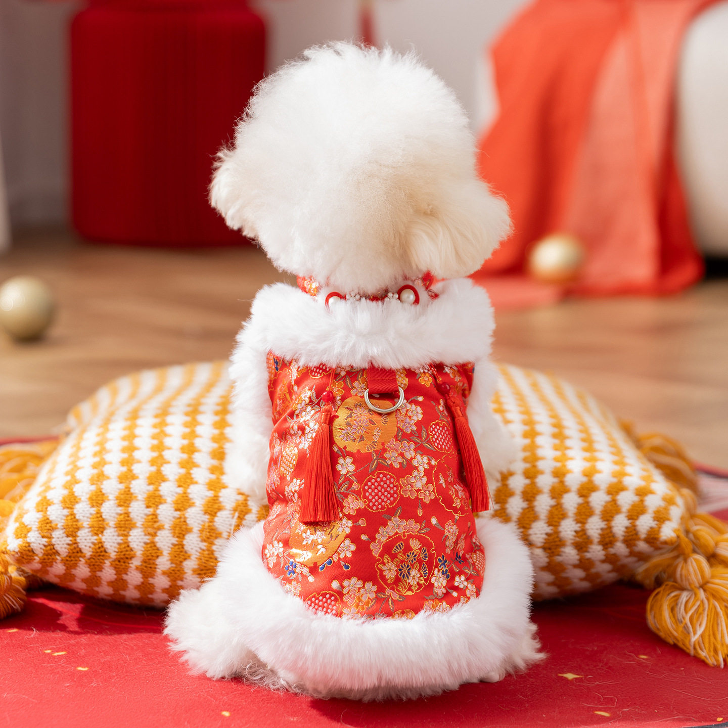 狗狗衣服新年马甲竹纹流苏中小型犬保暖喜庆过年唐装猫咪宠物服装,宠物/宠物食品及用品,狗宠物服装/雨衣,淘宝优惠券,粉丝福利购,淘宝优惠卷