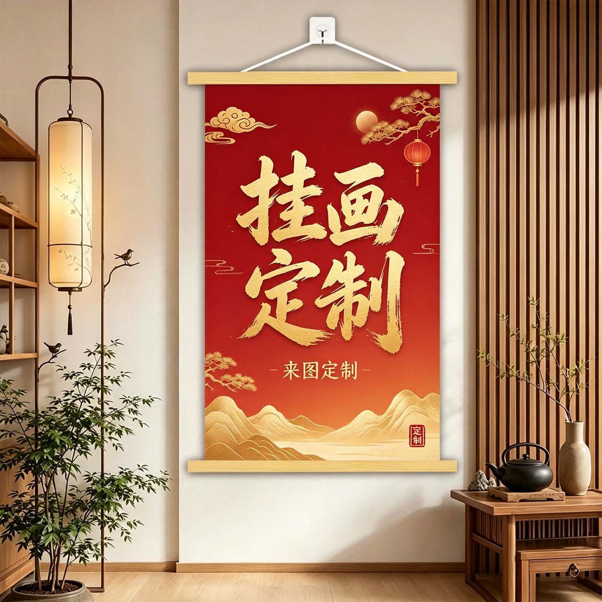 展会广告挂画定制装饰画来图定做