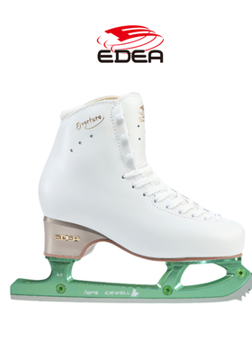 Edea意大利三星花样冰刀鞋儿童成人女初学溜冰鞋配中级铝合金彩刀