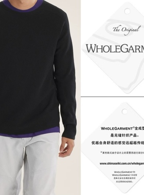 鸟HALLAM MERINO WOOL CREW美丽诺羊毛圆领保暖一体成型高弹毛衣