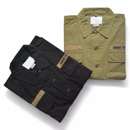 现货WTAPS JUNGLE/LS/NYCO.RIPSTOP四袋工装衬衫男女夹克外套衬衫