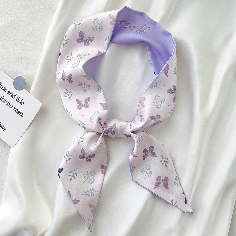 紫色细窄长条小丝巾女春秋小众法式扎头编发带绑包包丝带飘带领带,服饰配件/皮带/帽子/围巾,围巾/丝巾/披肩,淘宝优惠券,粉丝福利购,淘宝优惠卷