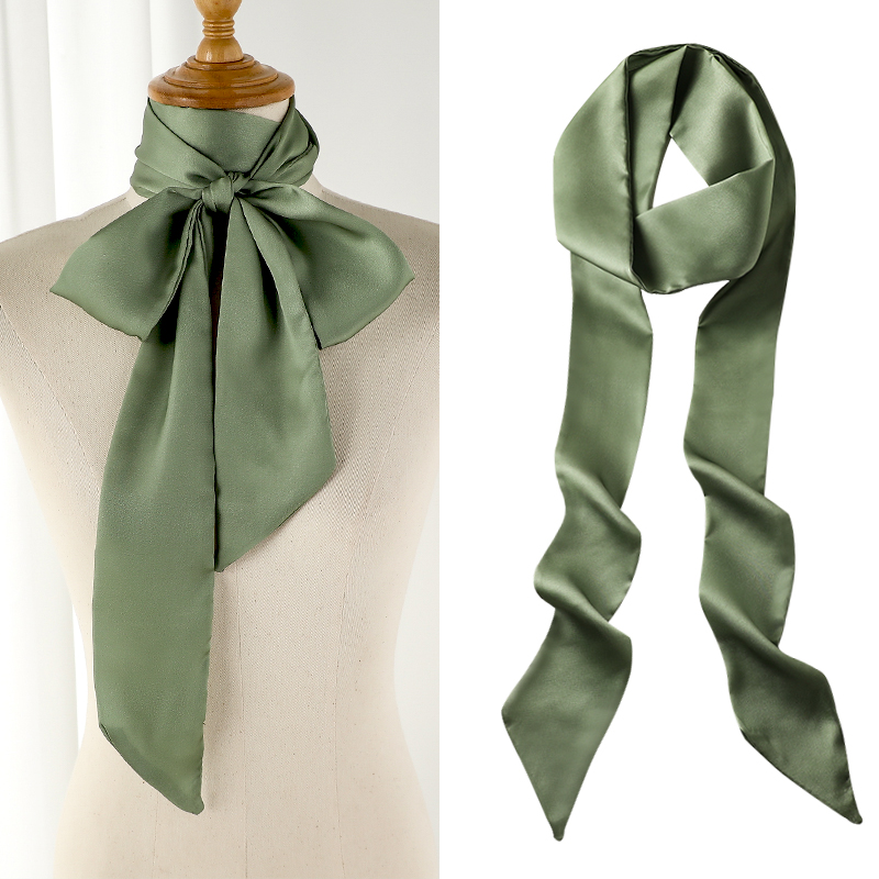 2米窄长条丝巾发带腰带女