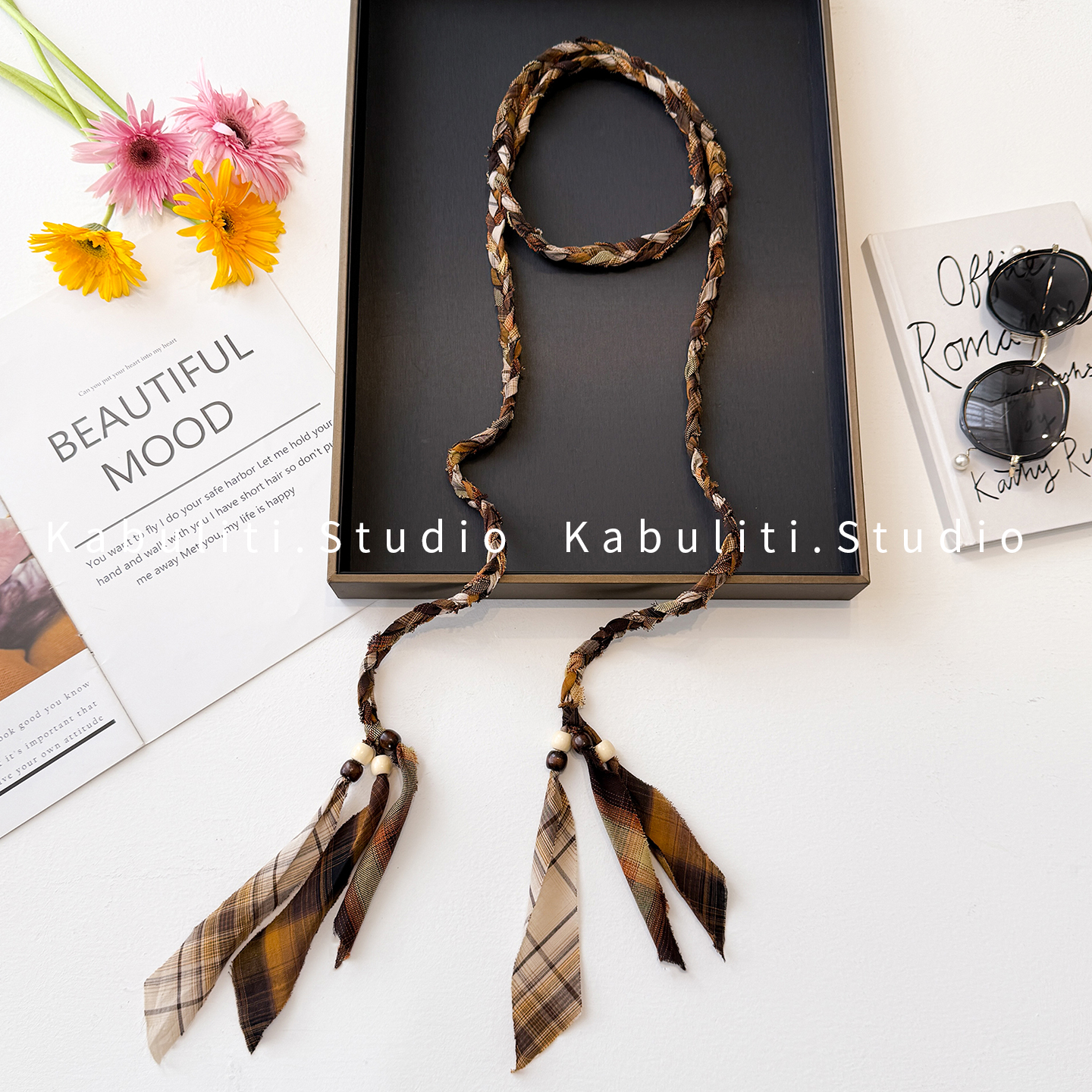 民族风腰绳丝巾两用旅游搭配