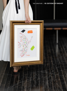 若奈挂画 Picasso现代简约毕加索挂画好寓意手绘客厅沙发装饰墙画