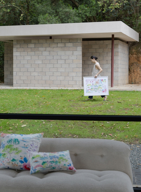 若奈挂画《江南之春》“+手绘系列”微立体客厅餐厅色彩装饰画