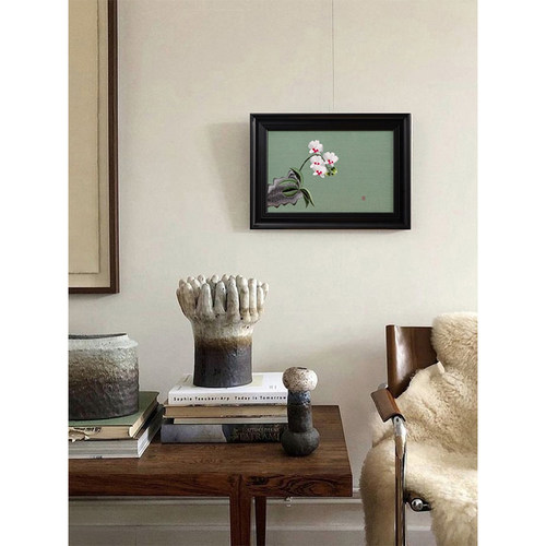 若奈卧室客厅新中式刺绣挂画