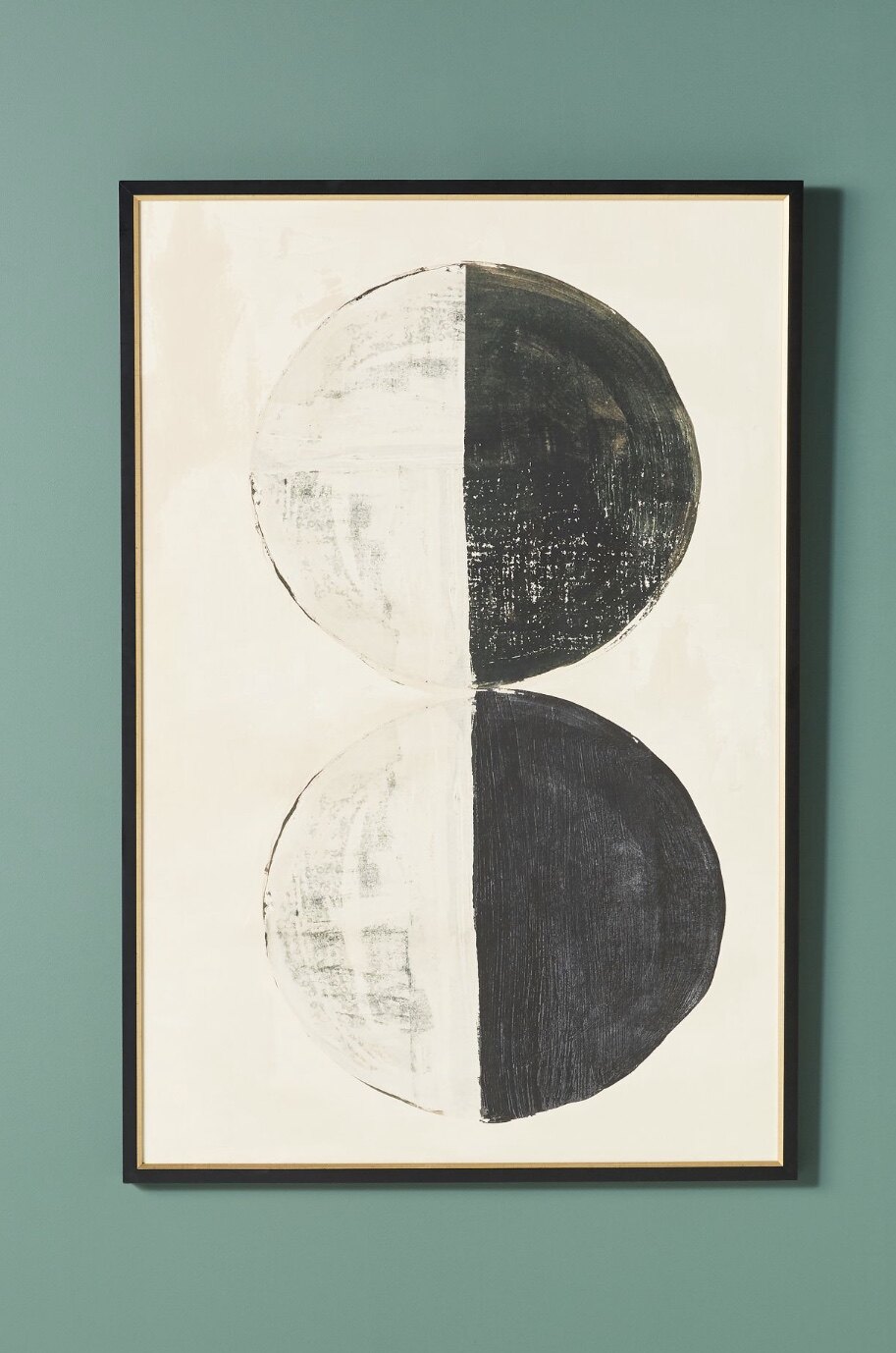 新加州当代艺术《moon wall》月亮墙手绘组画客厅极简抽象装饰画i