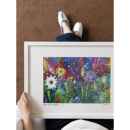 若奈限量收藏 手绘肌理油画月下繁花玄关书房挂画 仲夏夜之梦