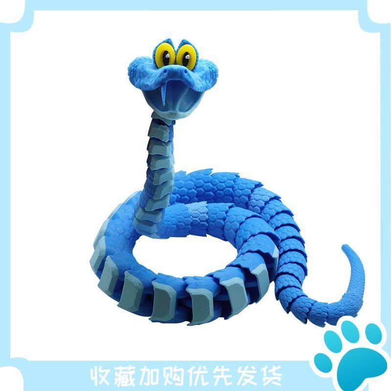 跨境新款3D打印关节可动盖瑞一条蛇血清笔男孩学生创意摆件可录音