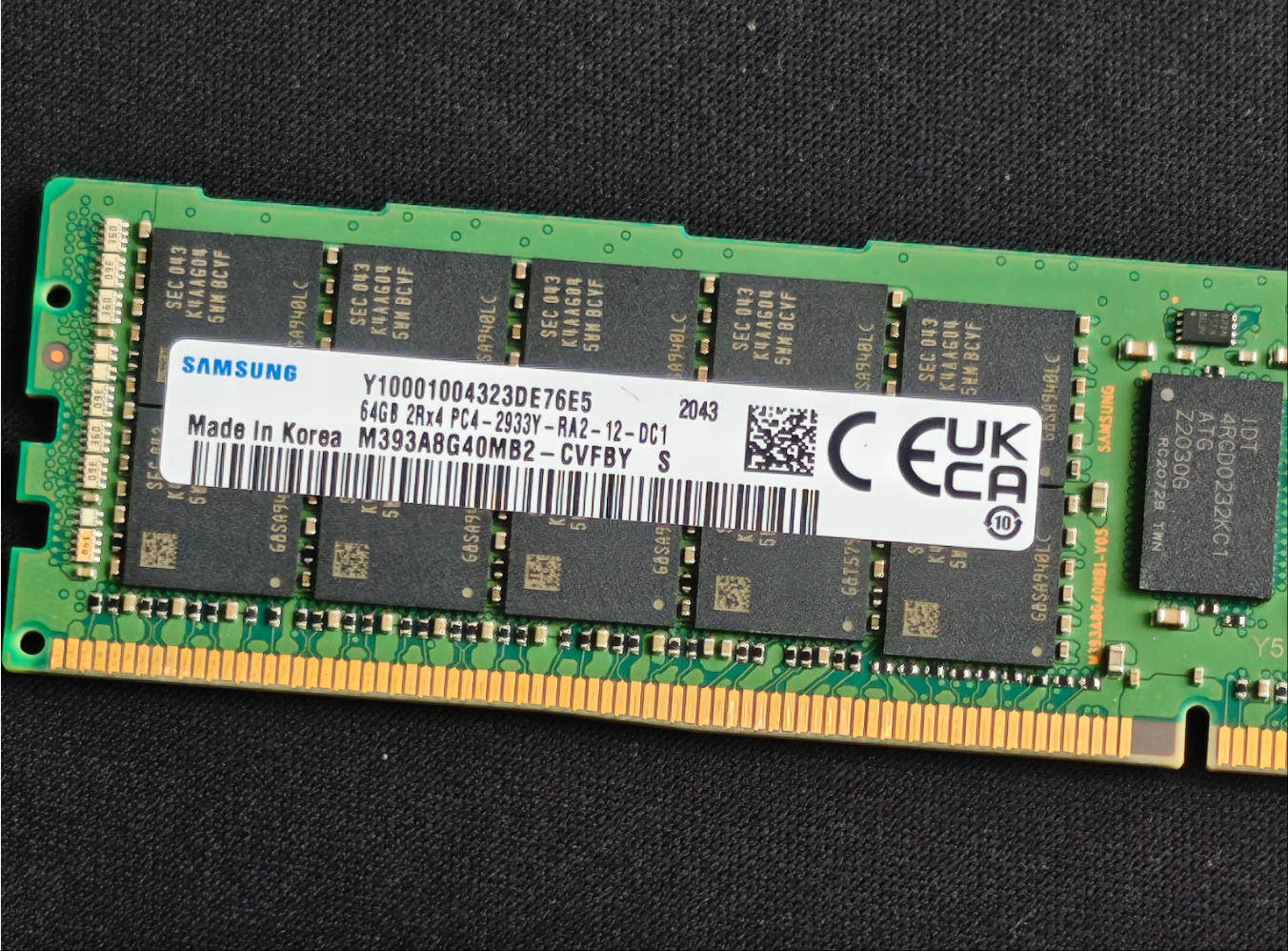 三星64G 2RX4 PC4-3200AA-RA2-12-RB0 M393A8G40AB2-CWE/GQ内存条,电脑硬件/显示器/电脑周边,内存,淘宝优惠券,粉丝福利购,淘宝优惠卷