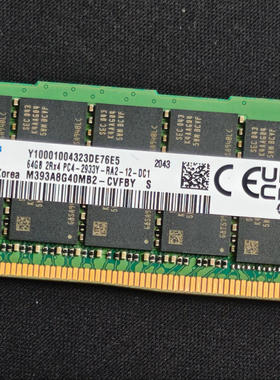 三星64G 2RX4 PC4-3200AA-RA2-12-RB0 M393A8G40AB2-CWE/GQ内存条