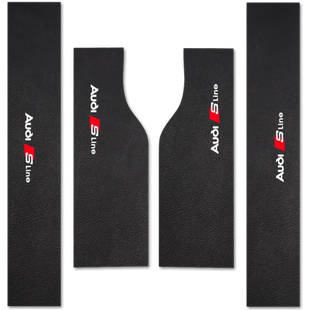 专用于奥迪门槛条A3L A4L A6L Q2LQ3Q5LQ7迎宾踏板保护皮革后护板