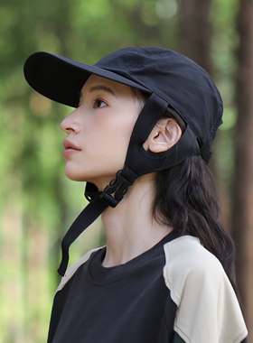 骑行吹不翻鸭舌帽男女户外防晒
