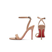 凉鞋 女新款 女士凉鞋 裸色黑色2025夏季 搭扣圆头简约女鞋 一字带露趾