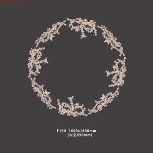 组合灯环PU欧式灯座法式圆盘灯罩天花顶异形造型方圆花墙壁饰面花