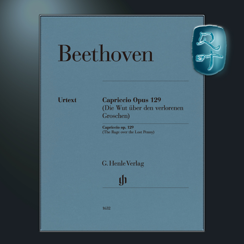 亨乐原版 贝多芬 G大调随想回旋曲 丢失一分钱的愤怒 Beethoven Alla Ingharese quasi un Capriccio G major op.129 HN1632 书籍/杂志/报纸 艺术类原版书 原图主图