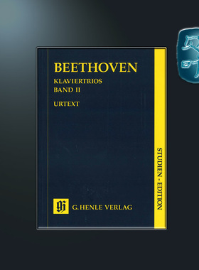 贝多芬 钢琴三重奏卷二 学习版 亨乐原版 Beethoven Piano Trios Volume II HN9026