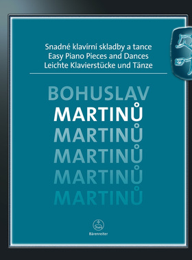 骑熊士原版 马尔蒂努 简易钢琴小品和舞曲 独奏带指法 Martinu BohuslavEasy Piano Pieces and Dances BA09586