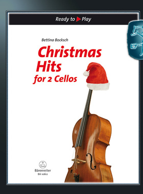 骑熊士原版 贝蒂娜 圣诞热门曲集 两支大提琴 Christmas Hits for 2 Cellos BA10612