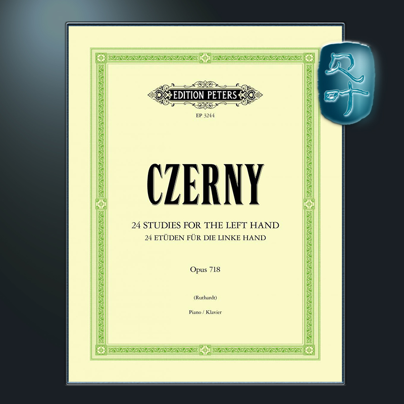 车尔尼作品718钢琴左手练习曲
