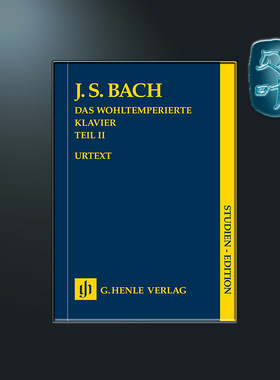 巴赫 钢琴十二平均律卷二 BWV870-893 学习版 亨乐原版 J.S.Bach The Well-Tempered Clavier Part II BWV870-893 HN9016