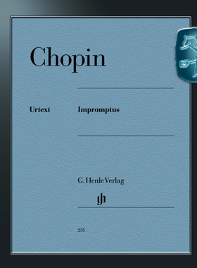 亨乐原版 肖邦 即兴曲作品集 钢琴独奏带指法 Chopin Impromptus br. HN235