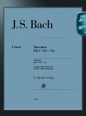 亨乐原版 巴赫 托卡塔全集BWV910-916 钢琴独奏无指法 Bach Toccatas BWV910-916 HN1126