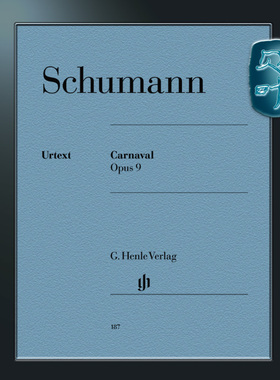 亨乐原版 舒曼 狂欢节op9 钢琴独奏带指法 Schumann Carnaval op.9 HN187