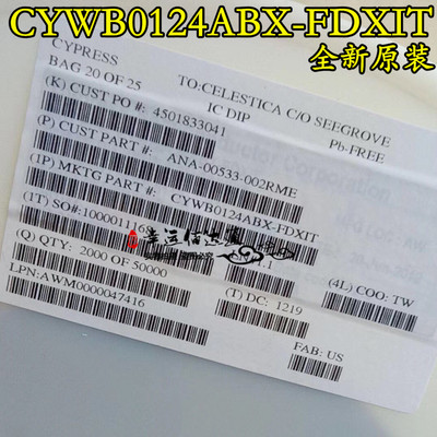 CYWB0124ABX-FDXIT BGA81 USB 接口集成电路 全新原装 现货供应
