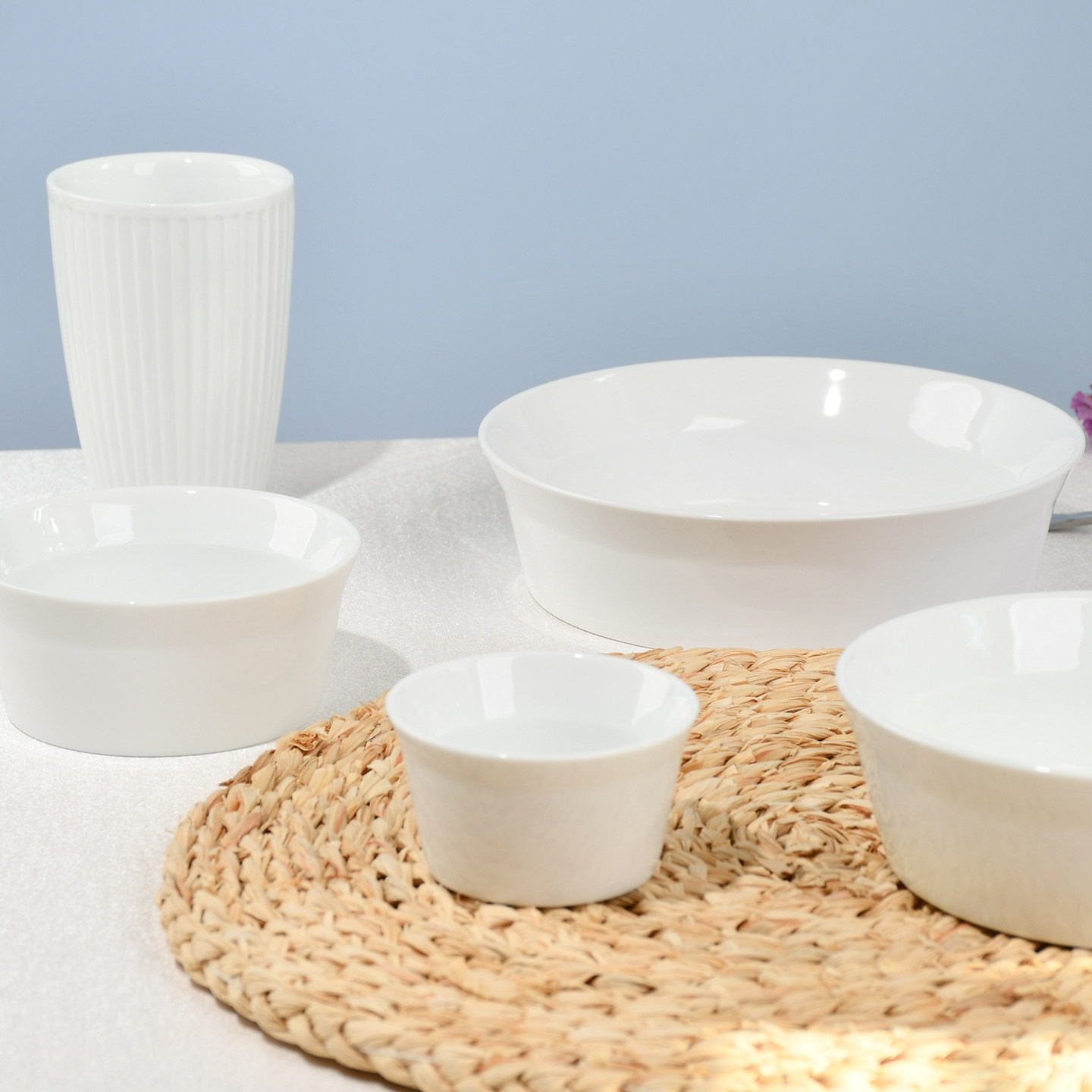 纯白瓷面碗家用汤碗德化强化瓷餐具大号泡面拉面碗可微波炉洗碗机,餐饮具,盘,淘宝优惠券,粉丝福利购,淘宝优惠卷