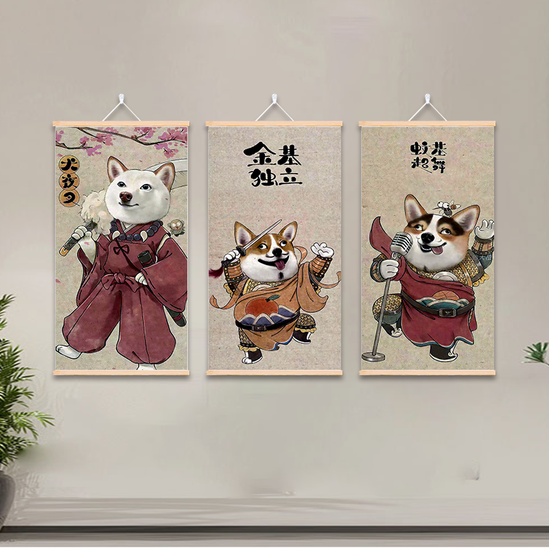 仙剑奇侠传周边装饰挂画金鸡独立玄关壁画基你太美网吧过道防水画