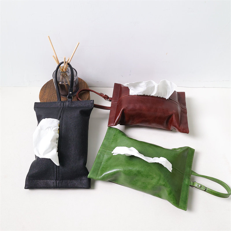 车载挂式纸巾盒 新款复古汽车椅背收纳盒高级设计感 简约实用,收纳整理,纸巾套,淘宝优惠券,粉丝福利购,淘宝优惠卷