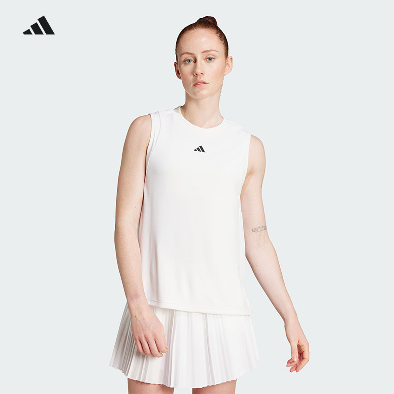 Adidas/阿迪达斯正品2025夏季女士网球比赛经典运动背心KC1808