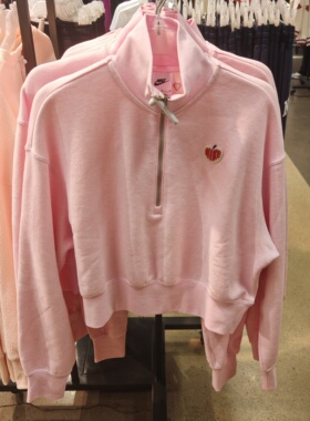 耐克2026春季情侣运动休闲立领半拉链针织套头衫HV8731 IB8233