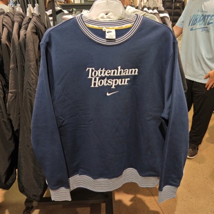 NIKE耐克男子卫衣刺绣logo加绒针织保暖舒适休闲套头衫 424 FQ3011