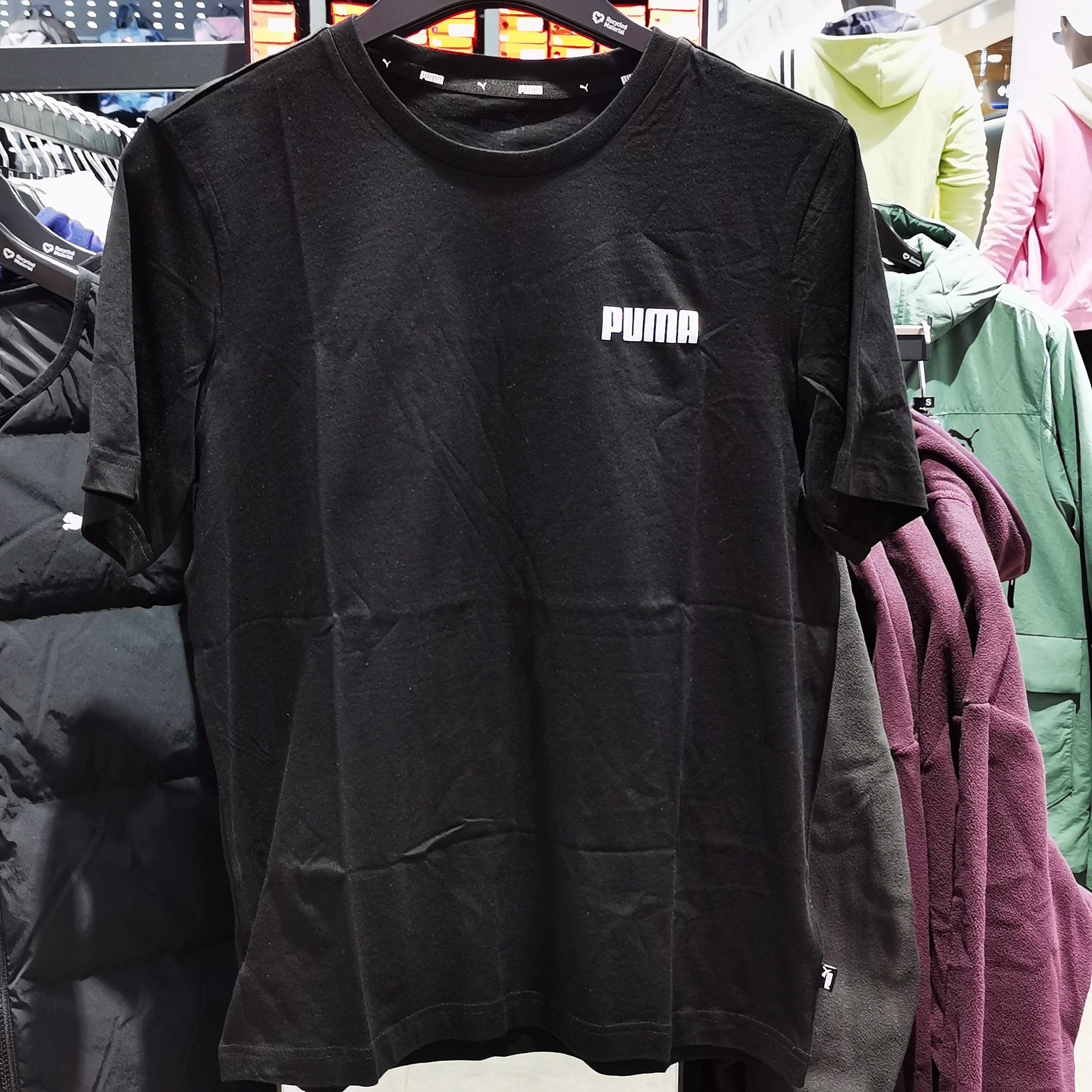 PUMA彪马 新款男子纯色休闲印花短袖T恤 ESS NO1 LOGO TEE 671260
