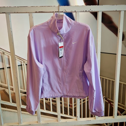 耐克女外套夏跑步健身训练梭织防风立领运动夹克 FB5016-512