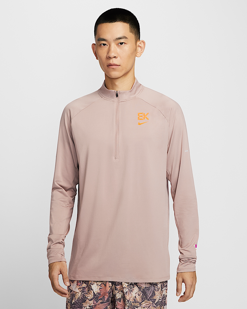 Nike/耐克春秋男士运动轻盈弹力透气半拉链速干跑步长袖T恤HV2659