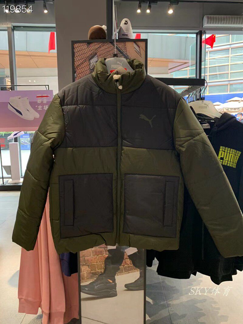 彪马男女短款加厚棉夹克防风