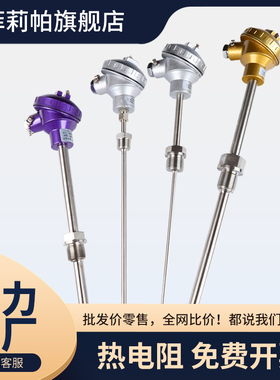 WZP-230固定螺纹铂电阻PT100A温度传感器铂热电阻测温探头温度棒
