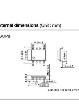 SP8K22    45V 4.5A   汽车主机板贴片8脚