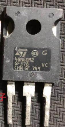 48N60M2  新能源充电机场效应电源管MOS管进口拆机测量