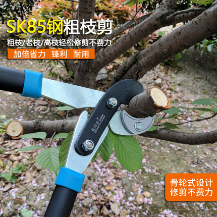 修枝剪佐川吉新款大力剪粗枝剪1209园林工具修剪树枝果树剪刀剪子