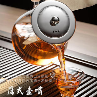 新款玻璃泡茶具套装家用花茶耐高温加厚耐热过滤水壶煮茶壶器半手