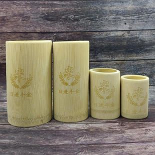 新款 量米筒老式竹米斗打米器舀米勺电饭煲竹筒米杯竹制盛米桶