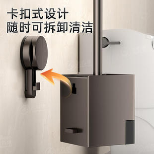 新款厂家供应吸盘刷免打孔壁挂卫生间置物架厕所马桶清洁神器马桶