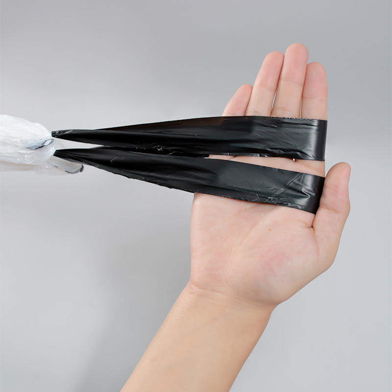 新款抽绳垃圾袋家用手提式加厚厨房宿舍自动收口黑色塑料袋大号